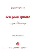 Dietrich Erdmann Notenblätter Jeu pour quatre