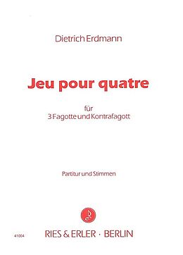Dietrich Erdmann Notenblätter Jeu pour quatre