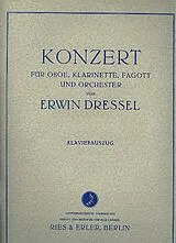 Erwin Dressel Notenblätter Konzert für Oboe, Klarinette