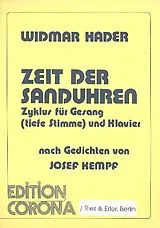 Widmar Hader Notenblätter Zeit der Sanduhren für Gesang (tief)