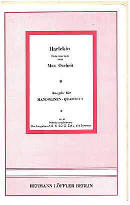 Max Oscheit Notenblätter Harlekin op.213