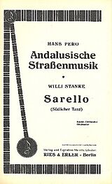Hans Pero Notenblätter Andalusische Strassenmusik und Sarello