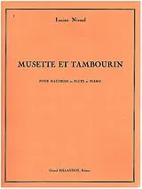 Lucien Niverd Notenblätter Musette et tambourin pour hautbois