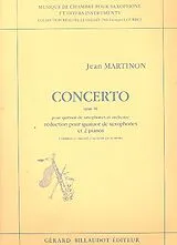 Jean Martinon Notenblätter Concerto op.38 pour 4 saxophones (SATBar) et