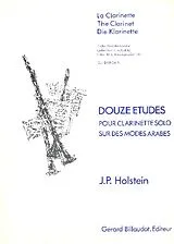 Jean-Paul Holstein Notenblätter 12 Études sur des modes arabes