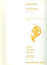 Francois-Joseph Fétis Notenblätter 5 sonatines pour cor en fa