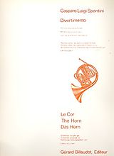 Gasparo Luigi Pacifi Spontini Notenblätter Divertimento pour cor et harpe (piano)