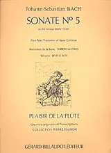 Johann Sebastian Bach Notenblätter Sonate no.5 mi mineur BWV1034