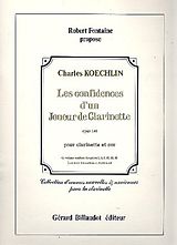 Charles Louis Eugene Koechlin Notenblätter Les confidences dun joueur de clarinette op.141