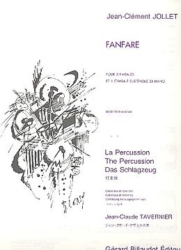 Jean-Clément Jollet Notenblätter Fanfare pour percussion et piano