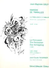 Jean Baptiste Lully Notenblätter Marche de timballes für 2-4 Pauken