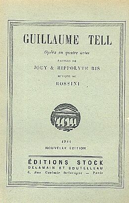 Gioacchino Rossini Notenblätter Guillaume Tell