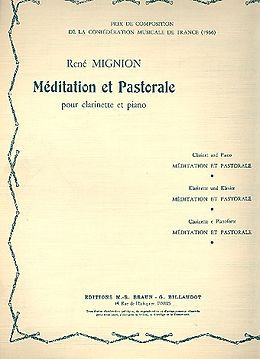 René Mignion Notenblätter Méditation et Pastorale pour