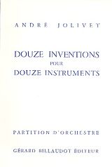 André Jolivet Notenblätter 12 Inventions pour 12 instruments