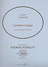 André Jolivet Notenblätter Controversia pour hautbois et harpe