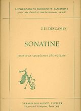 J. H. Descamps Notenblätter Sonatine