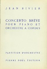 Jean Rivier Notenblätter Concerto brève