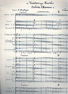 Nicolai Andrejewitsch Rimski-Korsakow Notenblätter Variations pour hautbois et orchestre