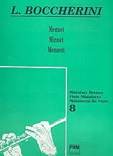 Luigi Boccherini Notenblätter Menuett für Flöte und Klavier