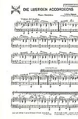 Ludwig Kletsch Notenblätter Die lustigen Accordeons