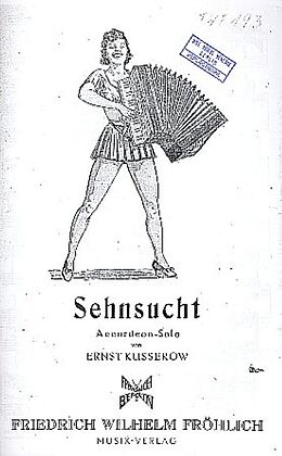 Ernst Kusserow Notenblätter Sehnsucht für 3 Akkordeons