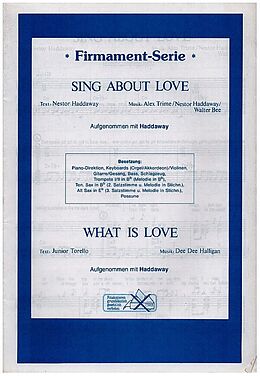  Notenblätter Sing about Love und What is love