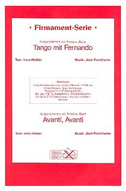 Jean Frankfurter Notenblätter Avanti Avanti und Tango mit Fernando