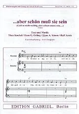  Notenblätter Aber schön muss sie sein