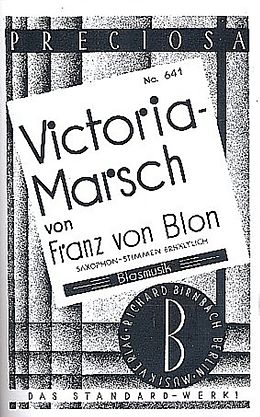  Notenblätter Victoria-Marschfür Blasorchester