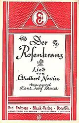 Ethelbert Nevin Notenblätter Der Rosenkranzfür Salonorchester