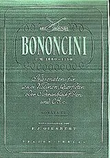 Giovanni Battista Bononcini Notenblätter Triosonate Nr.3
