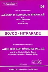  Notenblätter Wenn d Sehnsucht brennt + Es gibt kein nächstes