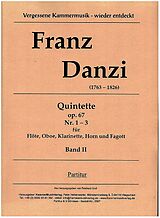 Franz Danzi Notenblätter 3 Bläserquintette op.67 Nr. 4 - 6