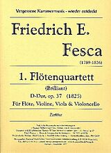 Friedrich Ernst Fesca Notenblätter Flötenquartett (brilliant) D-Dur