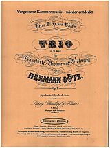 Hermann Götz Notenblätter Trio g-Moll op.1