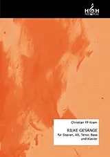 Christian FP Kram Notenblätter Rilke-Gesänge