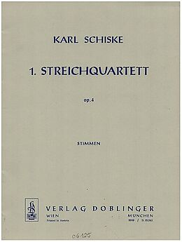 Karl Schiske Notenblätter Streichquartett Nr.1 op.4