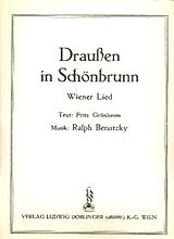 Ralph Benatzky Notenblätter Draussen in Schönbrunn