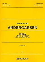 Ferdinand Andergassen Notenblätter Missa Deo gratias op.122