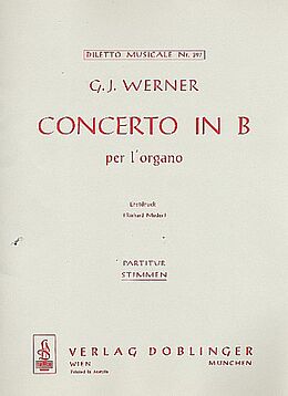 Gregor Joseph Werner Notenblätter Konzert B-Dur