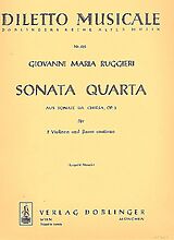 Giovanni Maria Ruggieri Notenblätter Sonata quarta F-Dur op.3,4