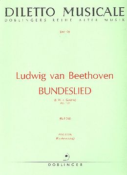 Ludwig van Beethoven Notenblätter Bundeslied op.122