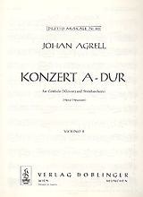 Johann Joachim Agrell Notenblätter Konzert A-Dur