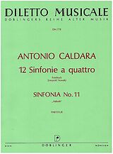 Antonio Caldara Notenblätter Sinfonie Nr.11 d-Moll Naboth aus 12 Sinfonie a quattro