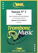 Johann Ernst Galliard Notenblätter Sonate G-Dur Nr.2 für Bassposaune und
