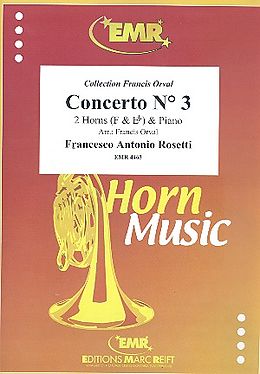  Notenblätter Konzert Nr.3 für 2 Hörner und Orchester