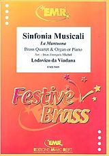 Lodovico Grossi da Viadana Notenblätter Sinfonia musicali für 2 Trompeten, Horn
