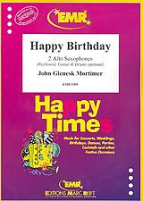  Notenblätter Happy Birthdayfor 2 alto saxophones