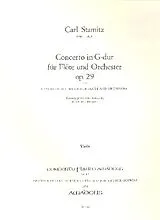 Karl Philipp Stamitz Notenblätter Konzert G-Dur op.29 Flöte und Orchester