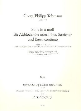 Georg Philipp Telemann Notenblätter Suite a-Moll TWV 55,a2 für